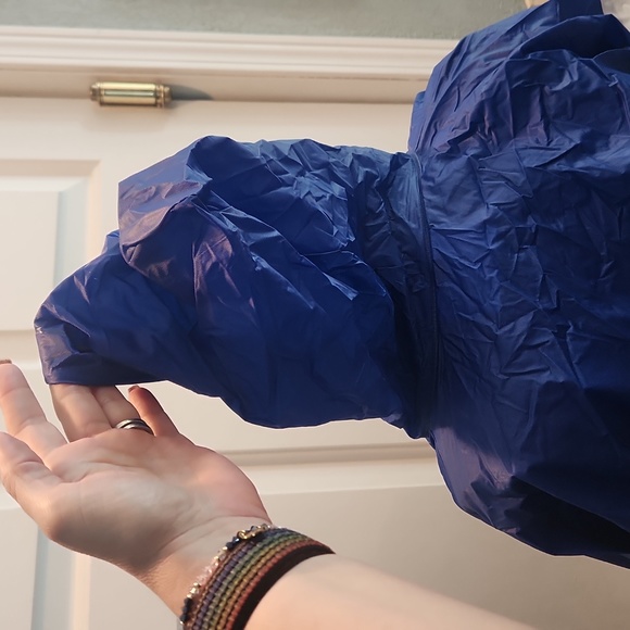 Dallas Cowboys, rain jacket, hood, zip up, pockets, 100% PVC, navy, white, XL - Picture 5 of 12